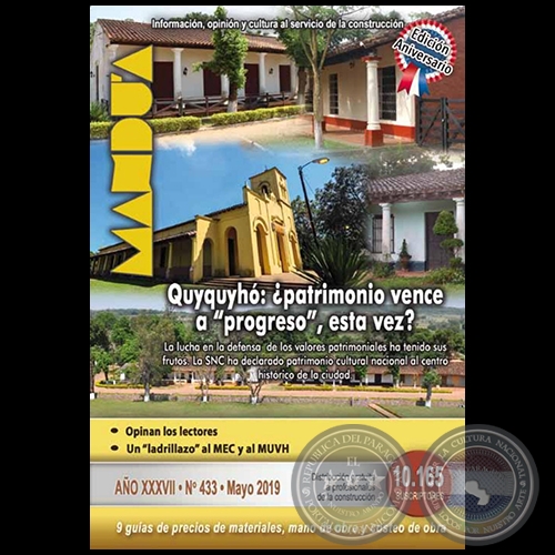 MANDUA Revista de la Construccin - N 433 - Mayo 2019